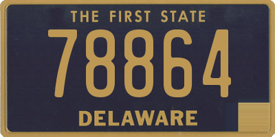 DE license plate 78864