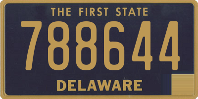 DE license plate 788644