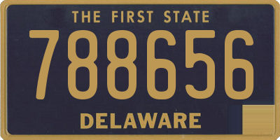 DE license plate 788656