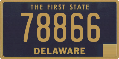 DE license plate 78866