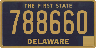 DE license plate 788660