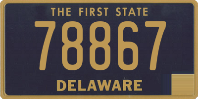 DE license plate 78867