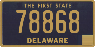 DE license plate 78868