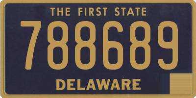 DE license plate 788689