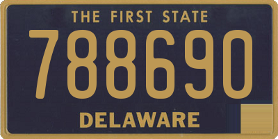 DE license plate 788690