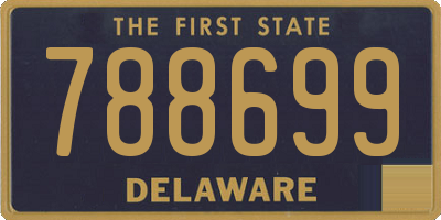DE license plate 788699