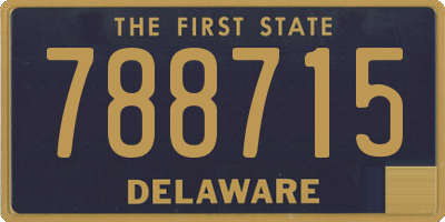 DE license plate 788715