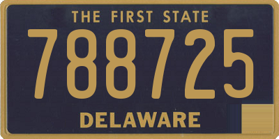 DE license plate 788725