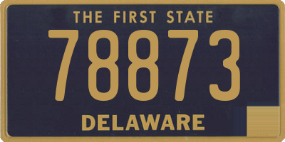 DE license plate 78873