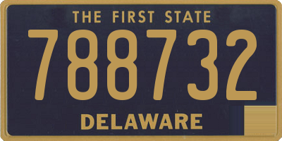 DE license plate 788732