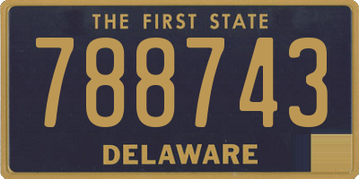 DE license plate 788743