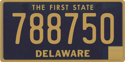 DE license plate 788750