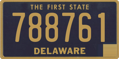 DE license plate 788761
