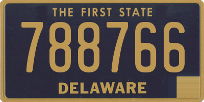 DE license plate 788766