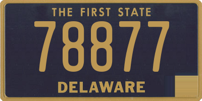 DE license plate 78877