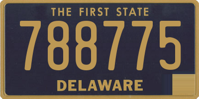 DE license plate 788775