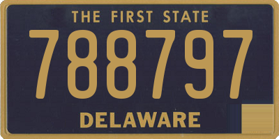 DE license plate 788797