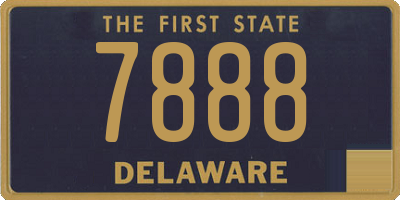 DE license plate 7888
