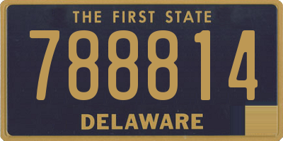 DE license plate 788814