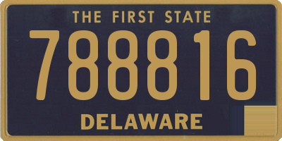 DE license plate 788816