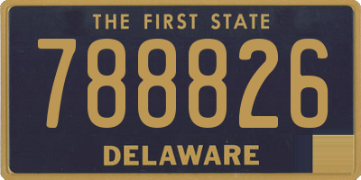 DE license plate 788826