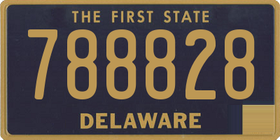 DE license plate 788828