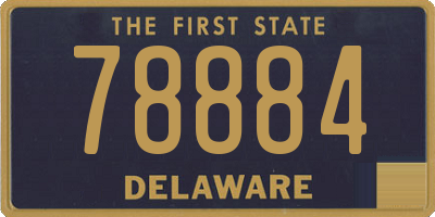 DE license plate 78884