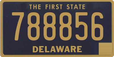 DE license plate 788856