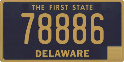 DE license plate 78886