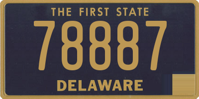 DE license plate 78887