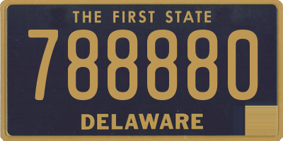 DE license plate 788880