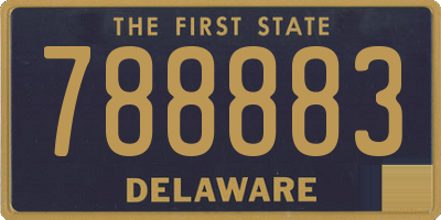 DE license plate 788883