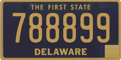 DE license plate 788899