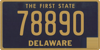 DE license plate 78890