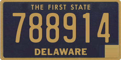 DE license plate 788914