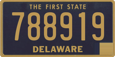 DE license plate 788919