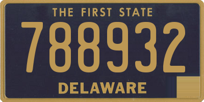 DE license plate 788932