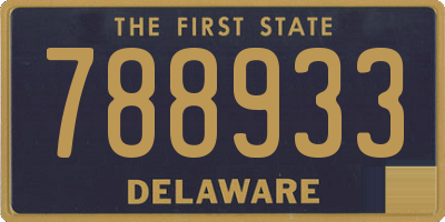DE license plate 788933