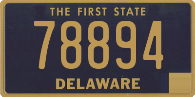 DE license plate 78894