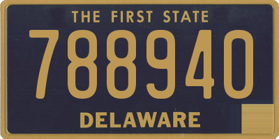 DE license plate 788940