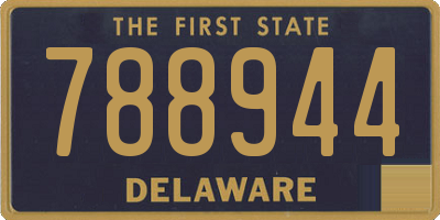 DE license plate 788944