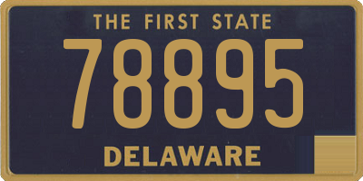 DE license plate 78895