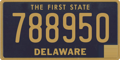 DE license plate 788950