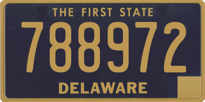 DE license plate 788972