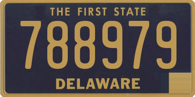 DE license plate 788979