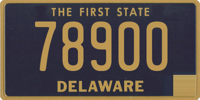 DE license plate 78900