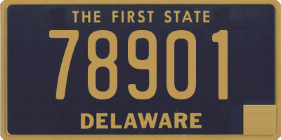 DE license plate 78901