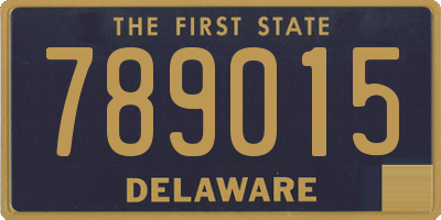 DE license plate 789015