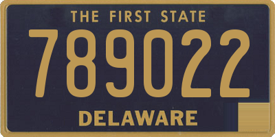 DE license plate 789022