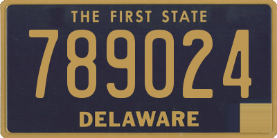 DE license plate 789024